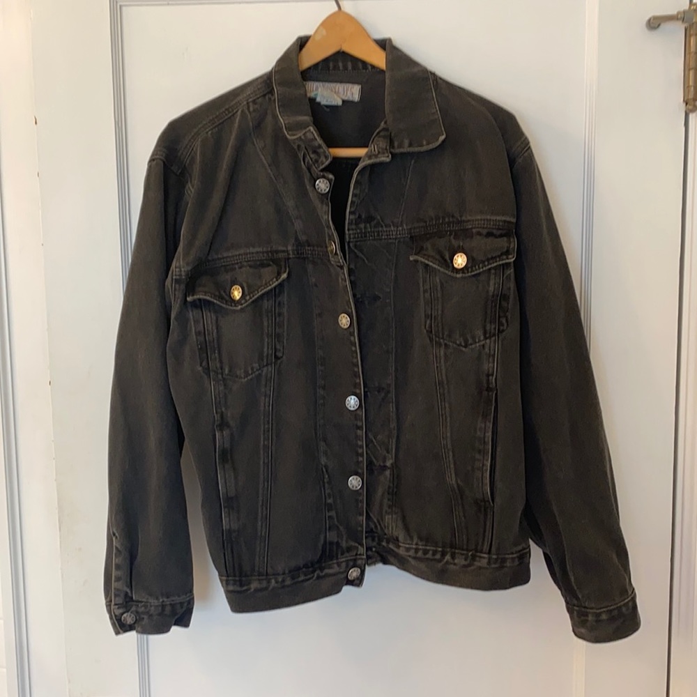 Today’s News Vintage Black Denim Jacket